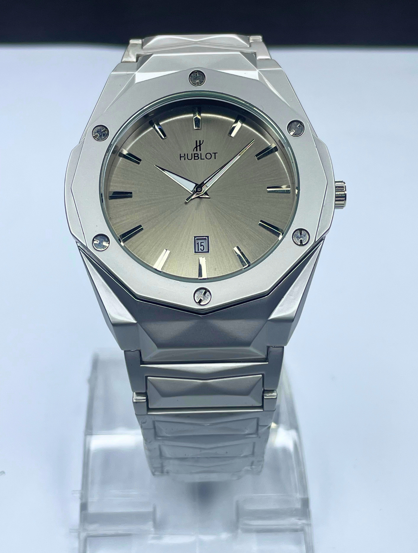 Hublot - Classic Fusion - Beige Dial - Diamond Cut