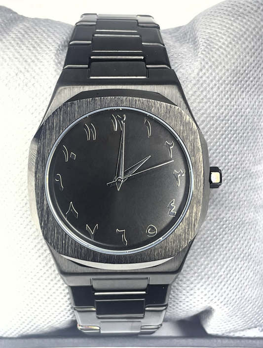Villantto - BLVCK Arabic Watch - Stainless Steel Edition