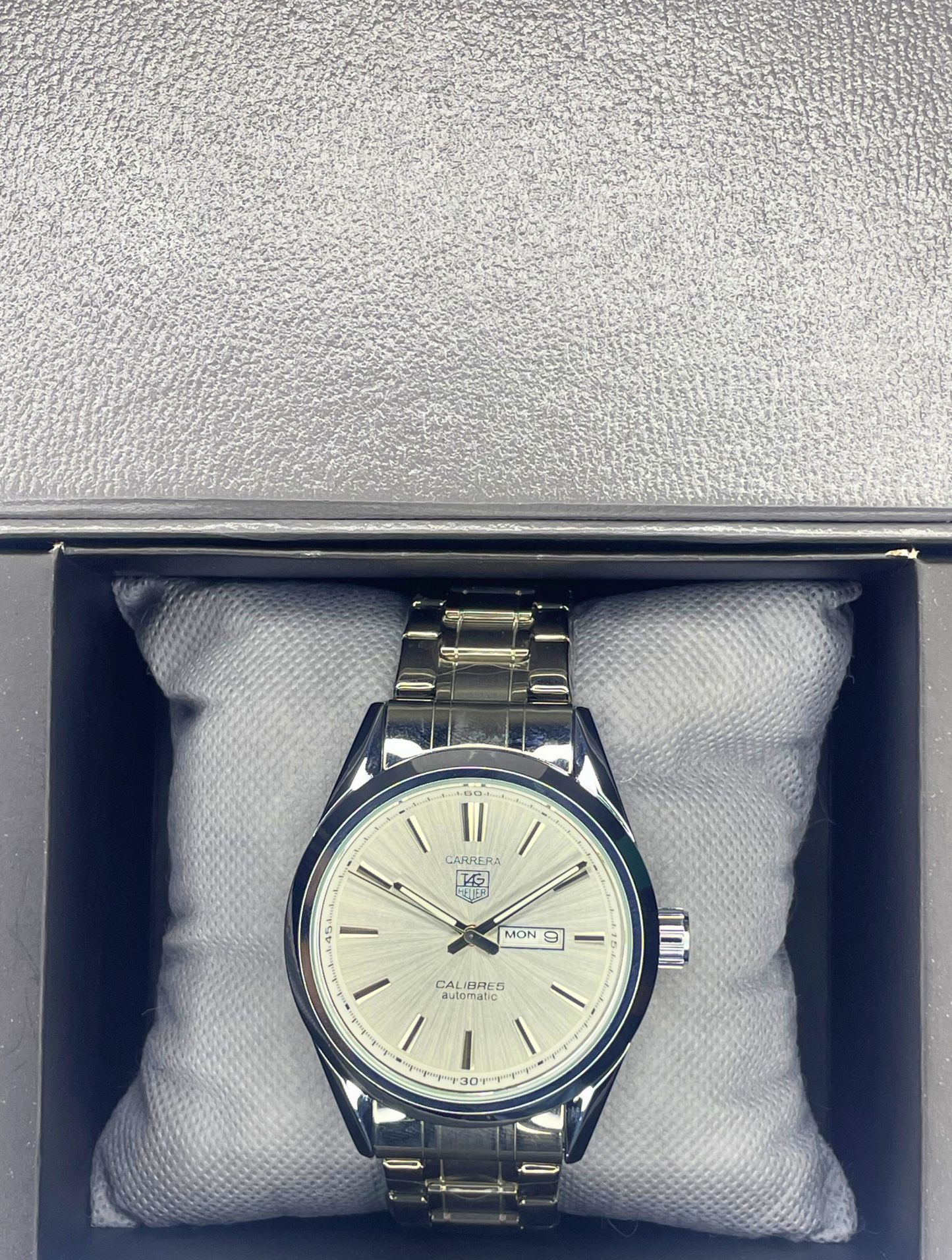 Tag Heuer - Carrera Calibre 5 - Off White Dial - Silver Chain