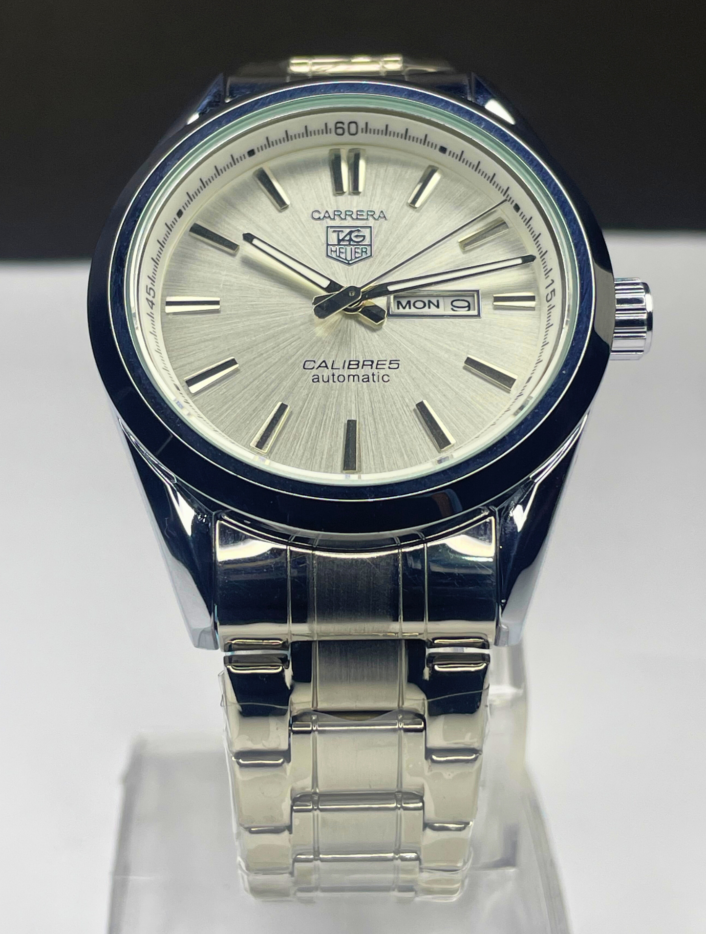 Tag Heuer - Carrera Calibre 5 - Off White Dial - Silver Chain